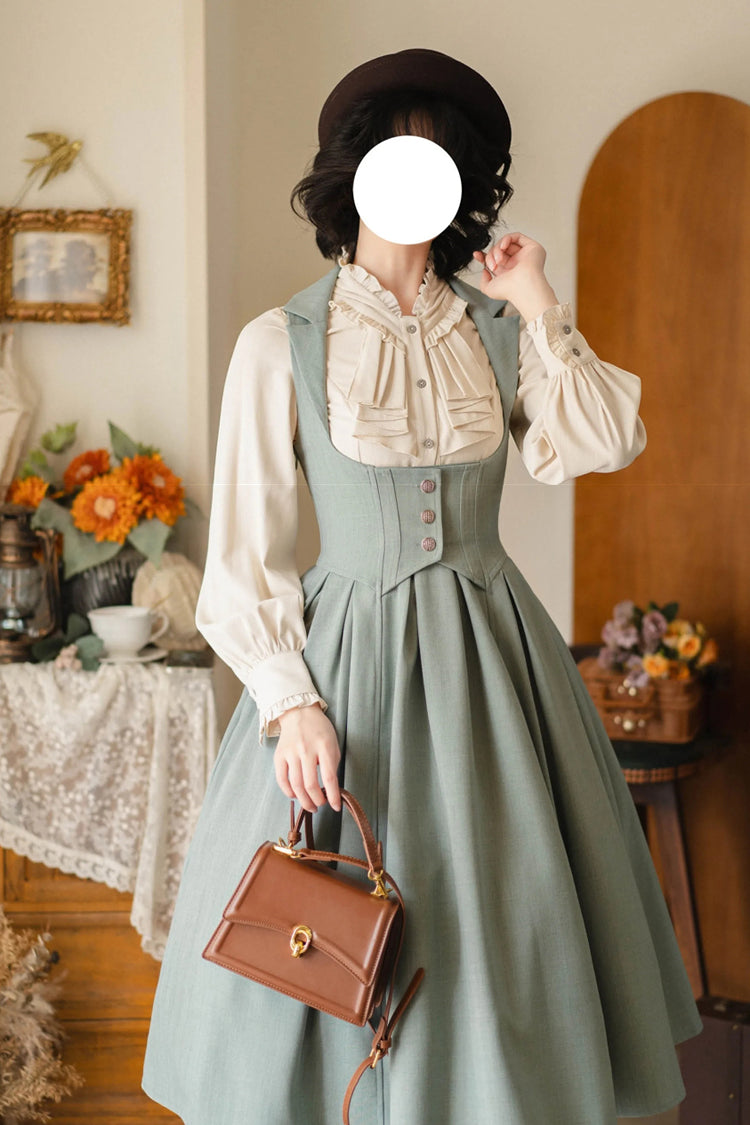 [forest Knows Fall] Sleeveless Classic Bust-support Lolita Dress 2 Colors