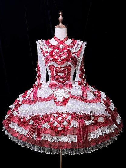 [pre-order Deadline: April 3] Pure Sweet Rose Fantasy Tiered Lolita Dress
