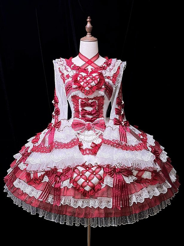 [pre-order Deadline: April 3] Pure Sweet Rose Fantasy Tiered Lolita Dress