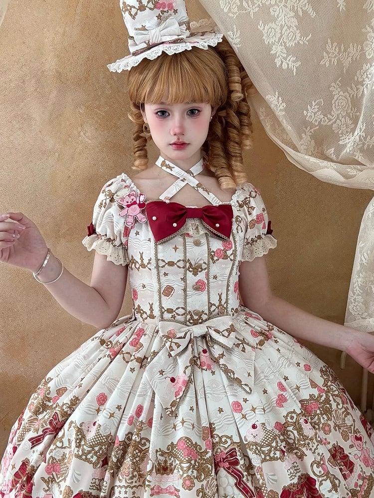 [pre-order Deadline: April 26] Retro Romance Sweet Lolita Ribbon Cake Print Series Accessories