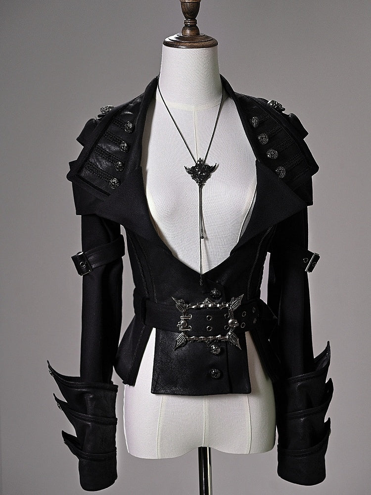 [pre-order Deadline: June 8] Phantom Knight Dark Gothic Prince Suit Full Set (jacket With Cape + Top + Pants)