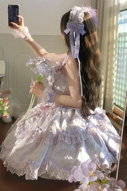 [pre-order] Candy Color Dreamy Doll Lolita Dress + Hair Accessories