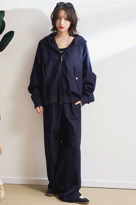 Hooded Denim Set