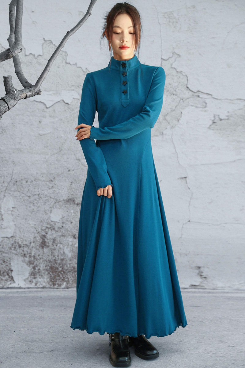Blue Mode Chinese-style Dress