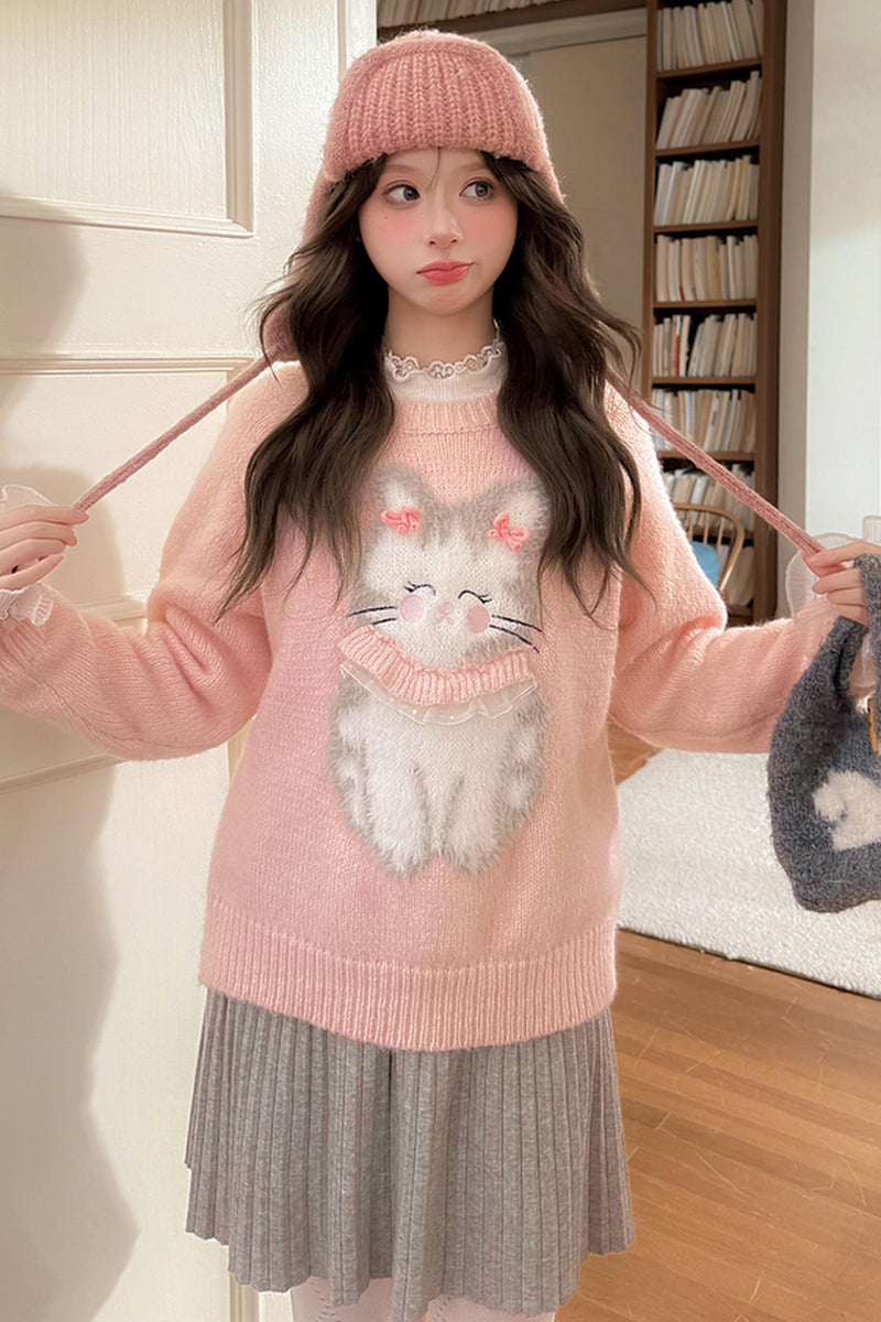Sweet Bunny Knit Sweater