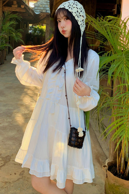 Lace Pure Sleeve Dress