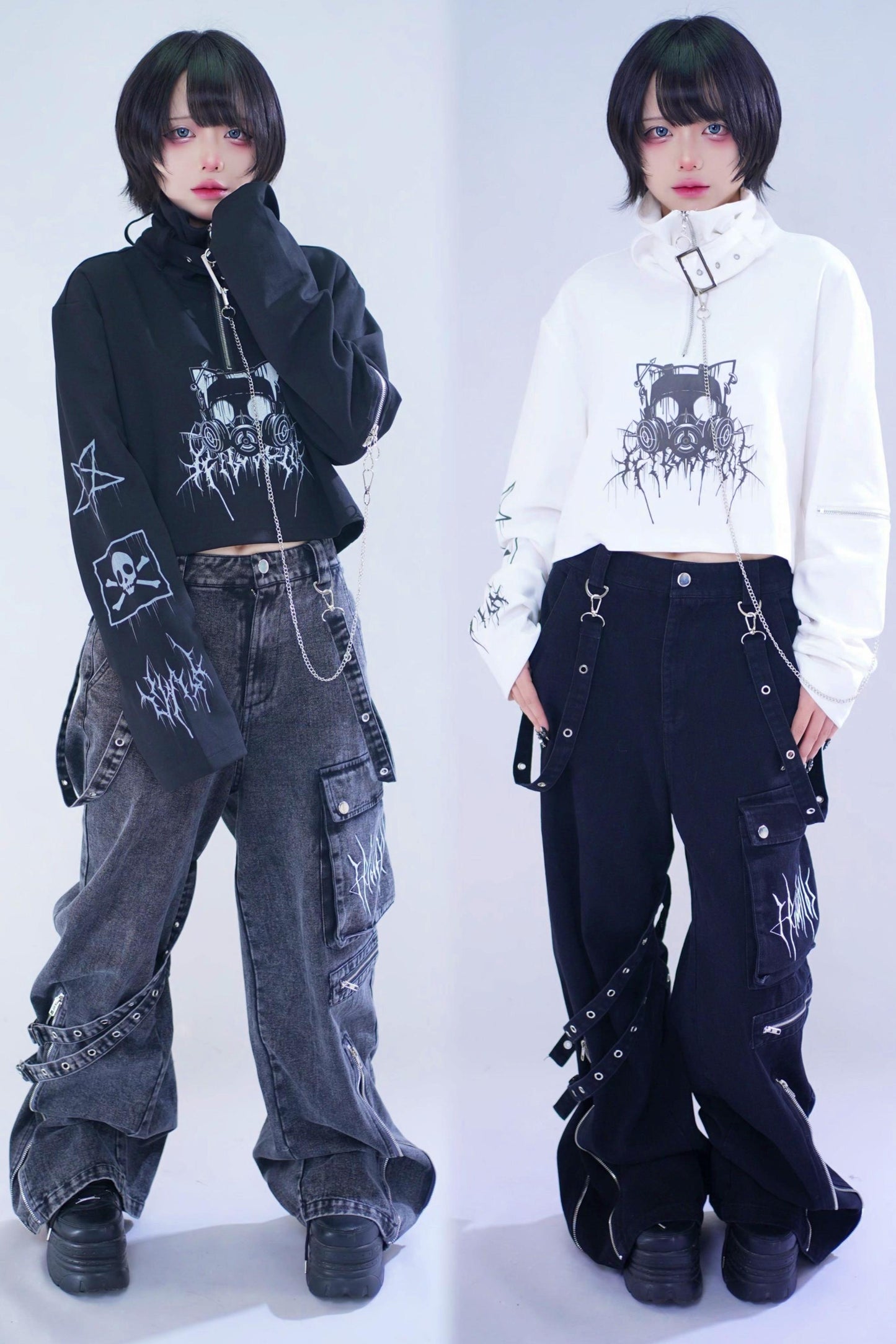 High-neck Cropped Top