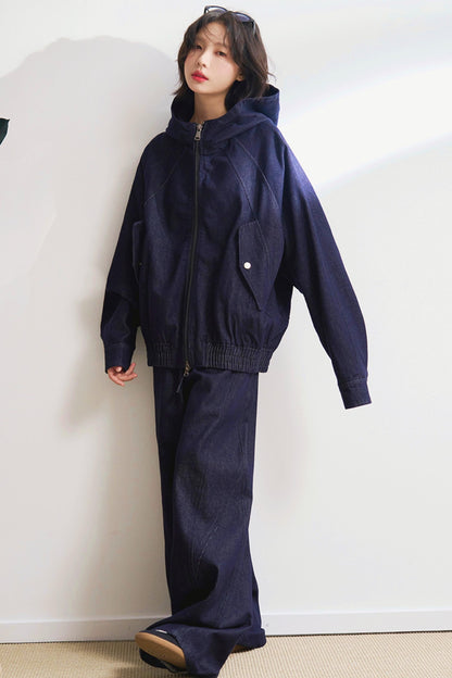 Hooded Denim Set