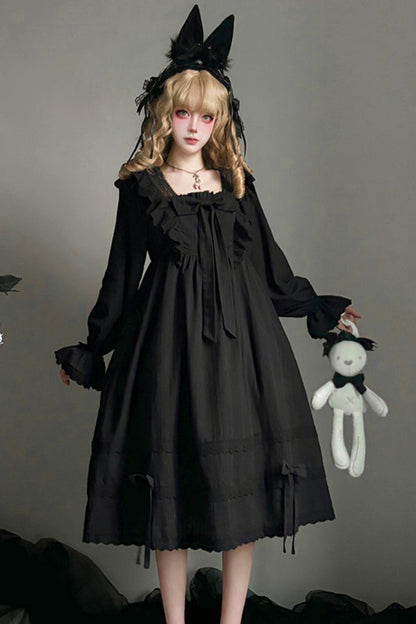 Lace Ribbon Gothic Princess Dress