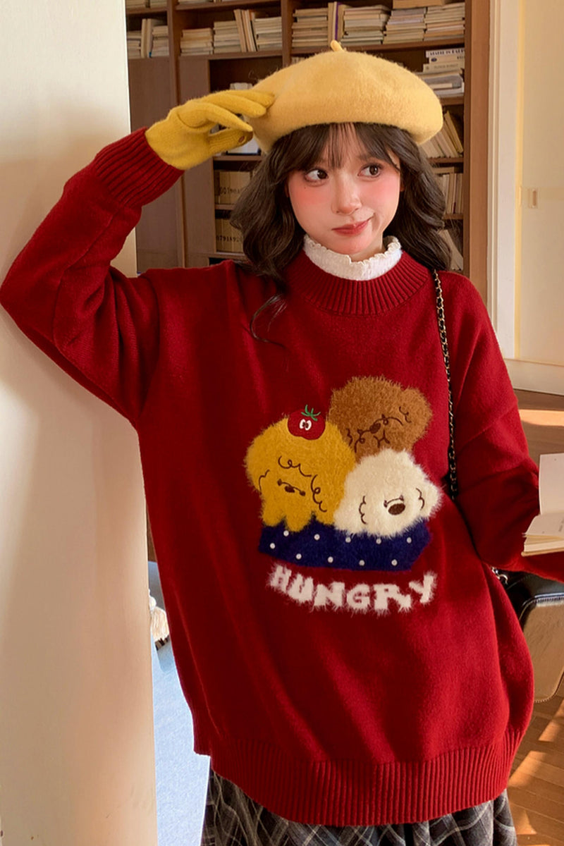 Puppy Knit Sweater