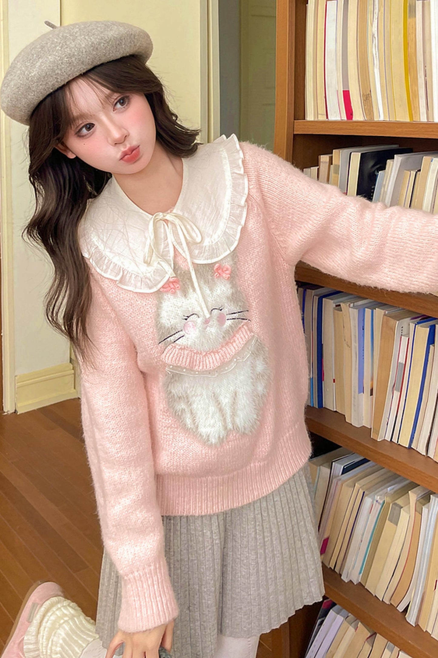 Sweet Bunny Knit Sweater