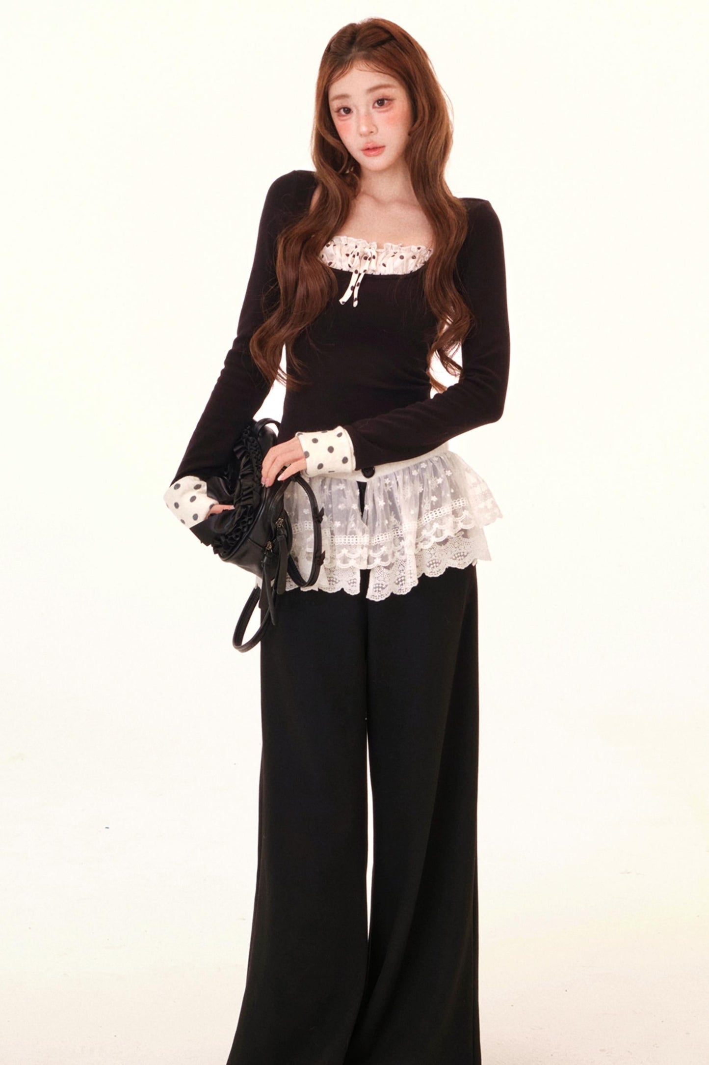 Dot Liner Top + Pants