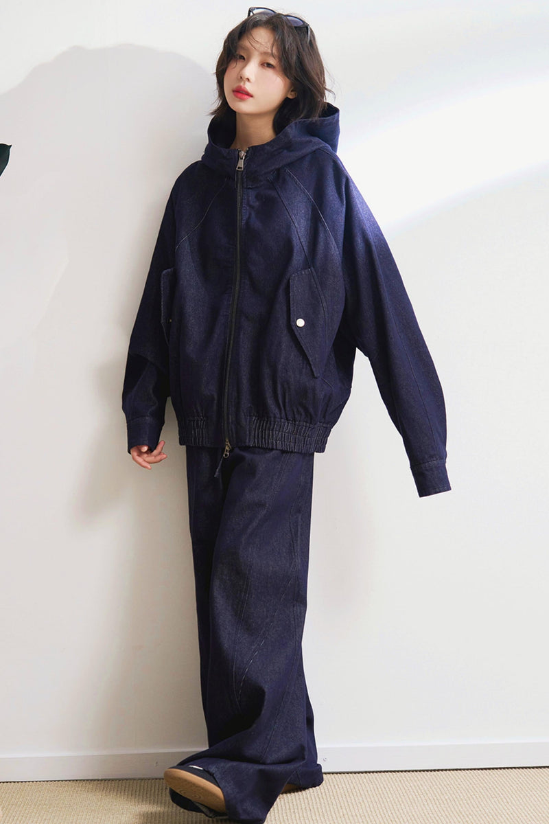 Hooded Denim Set