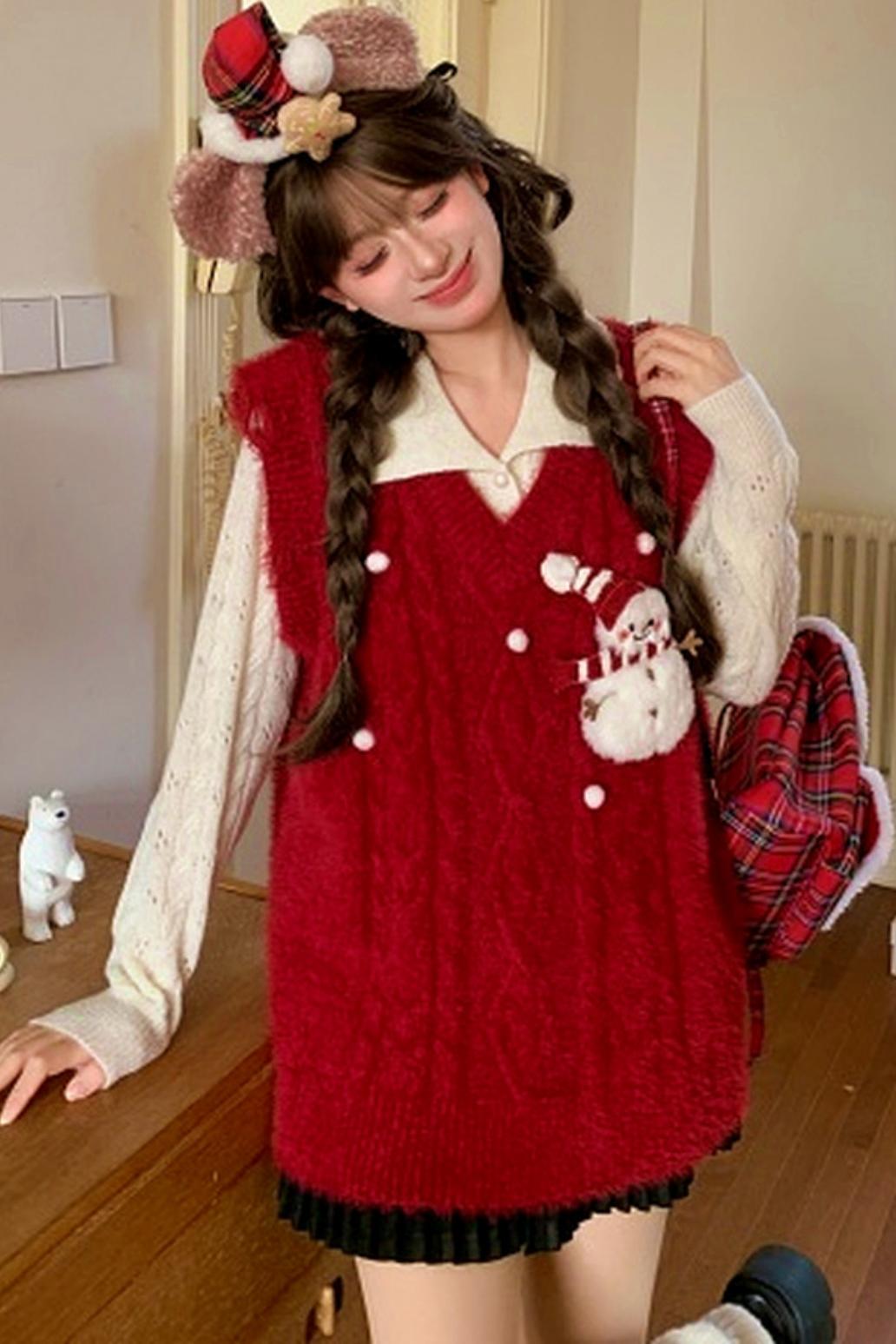 Sweet Winter Knit Vest + Sweater