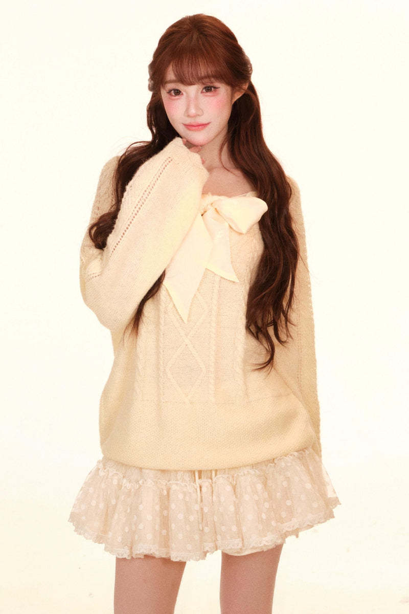 Loose Sweet Girly Top + Skirt