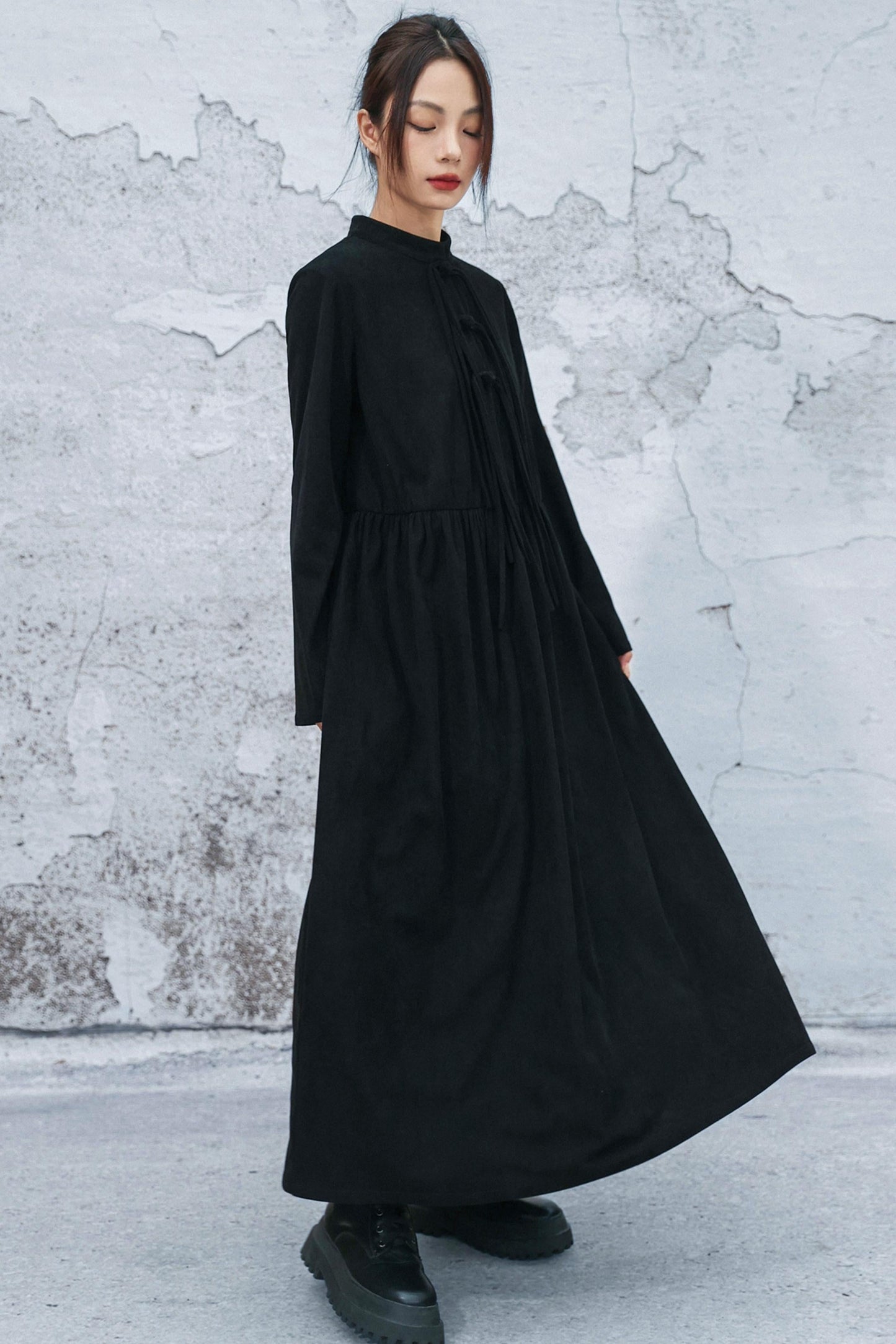 Retro Corduroy Chonchamp Dress
