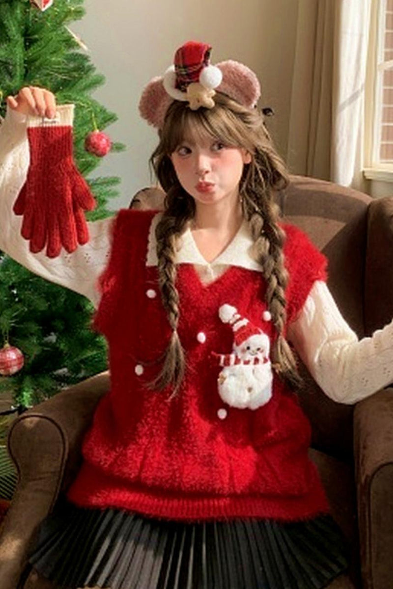 Sweet Winter Knit Vest + Sweater
