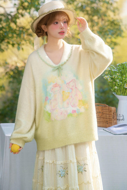 Sweet Bear Knit Sweater