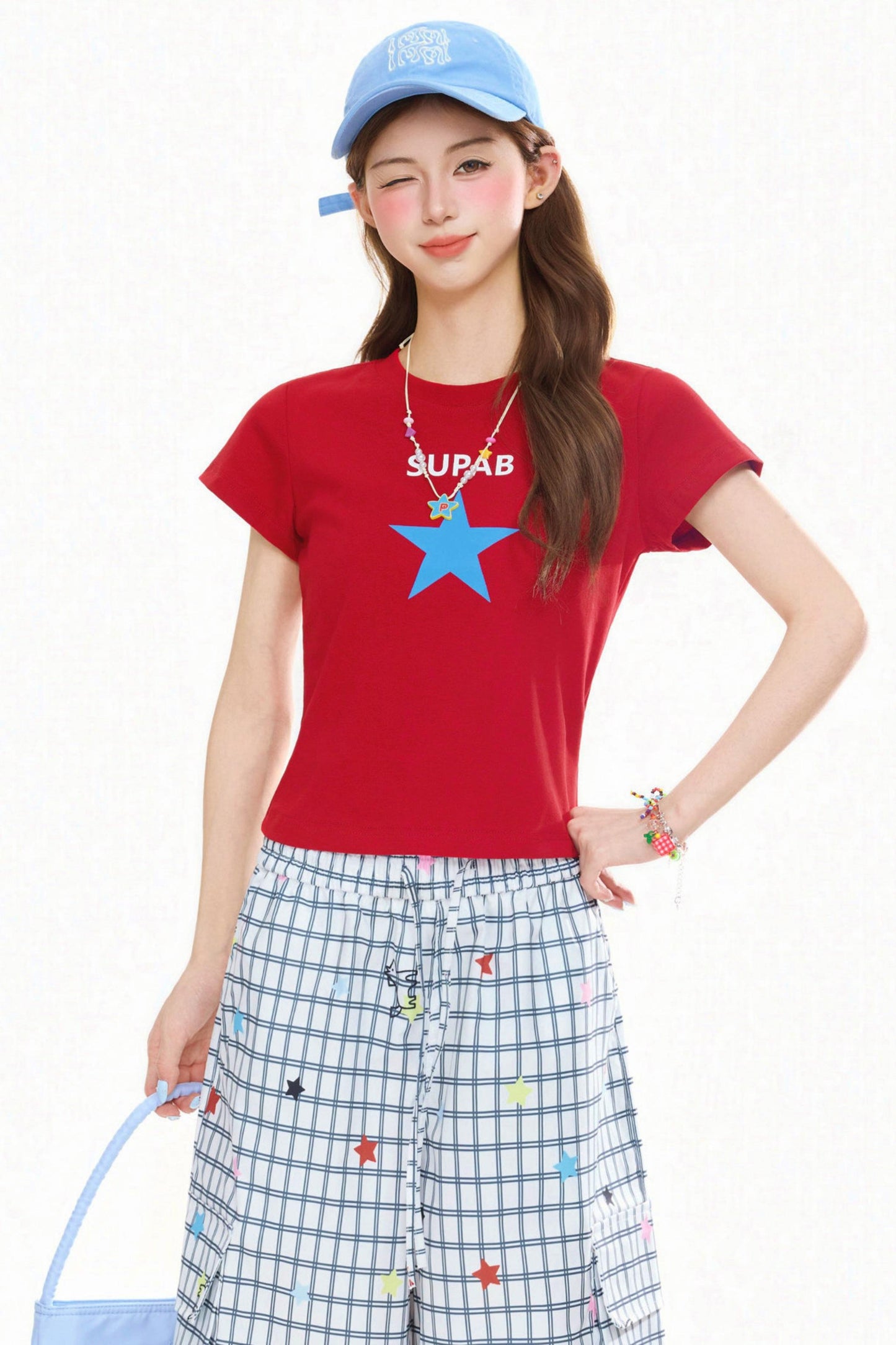 Retro Star Print Top