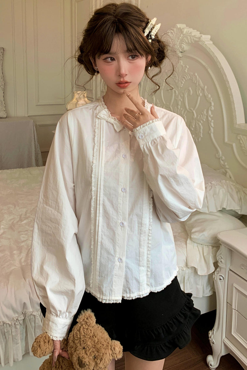 Pure White Lace Blouse