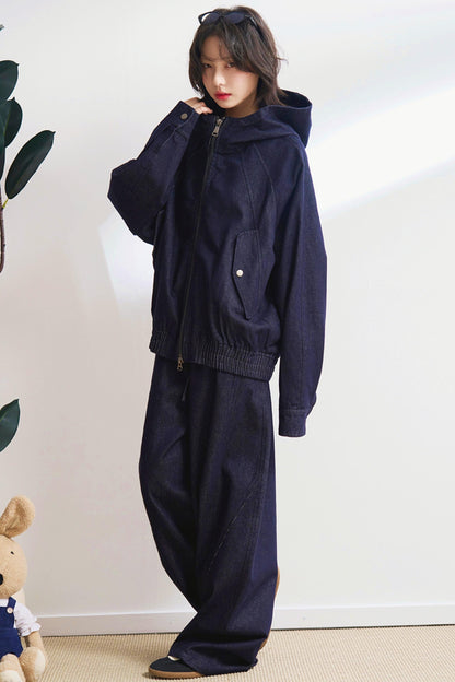 Hooded Denim Set