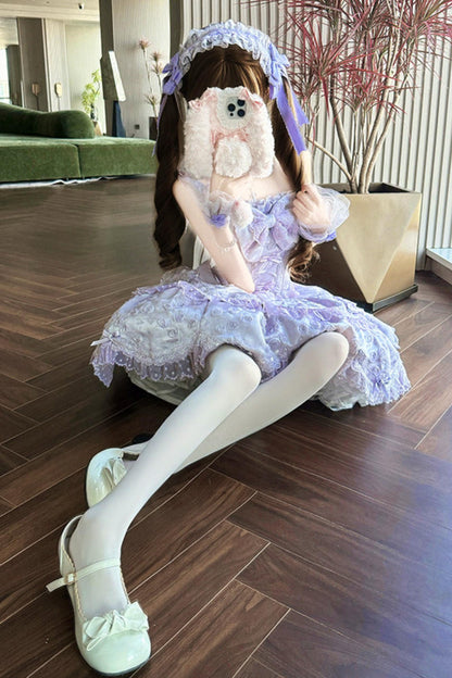 [pre-order] Candy Color Dreamy Doll Lolita Dress + Hair Accessories