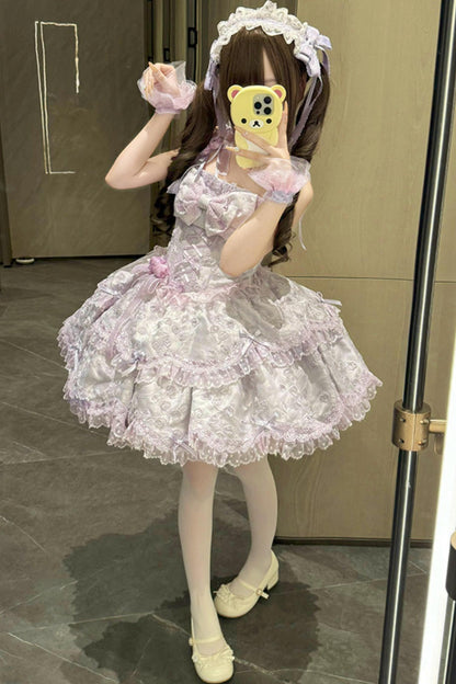 [pre-order] Candy Color Dreamy Doll Lolita Dress + Hair Accessories