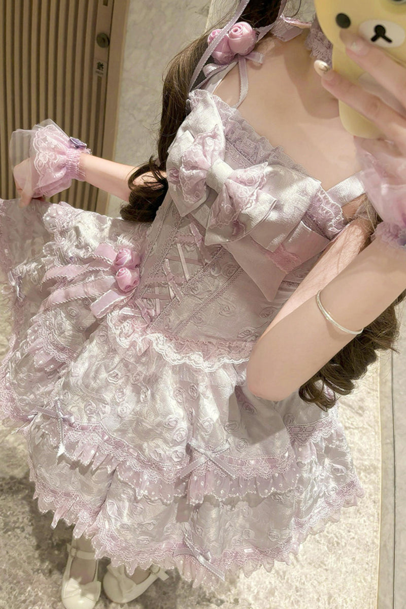 [pre-order] Candy Color Dreamy Doll Lolita Dress + Hair Accessories