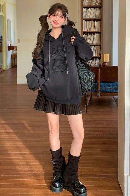 Sweet Dark Cut Hooded Top