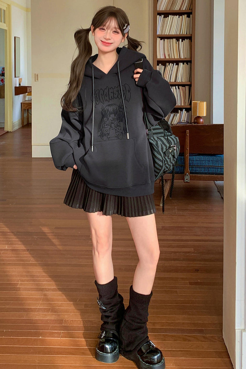 Sweet Dark Cut Hooded Top