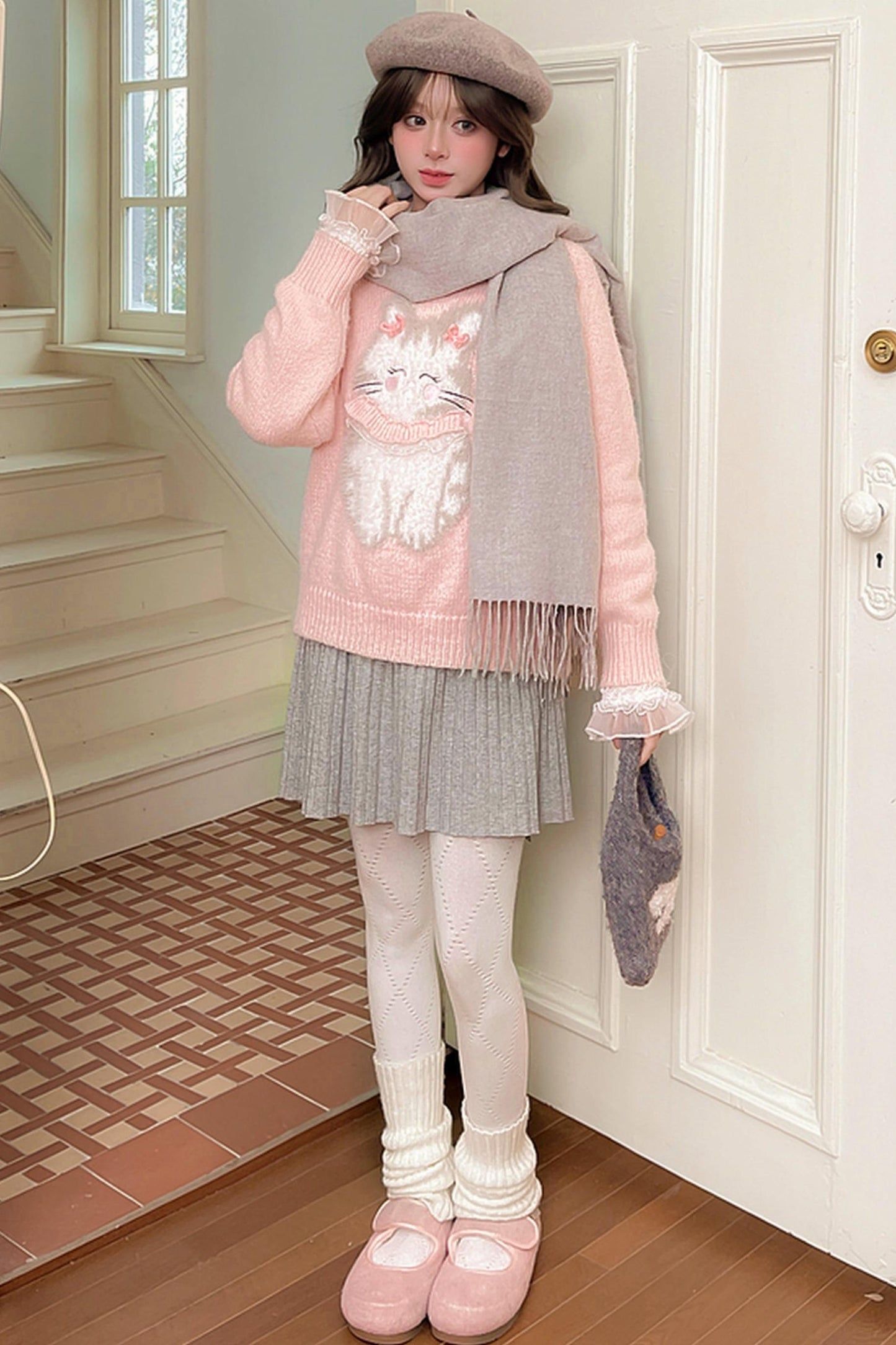 Sweet Bunny Knit Sweater