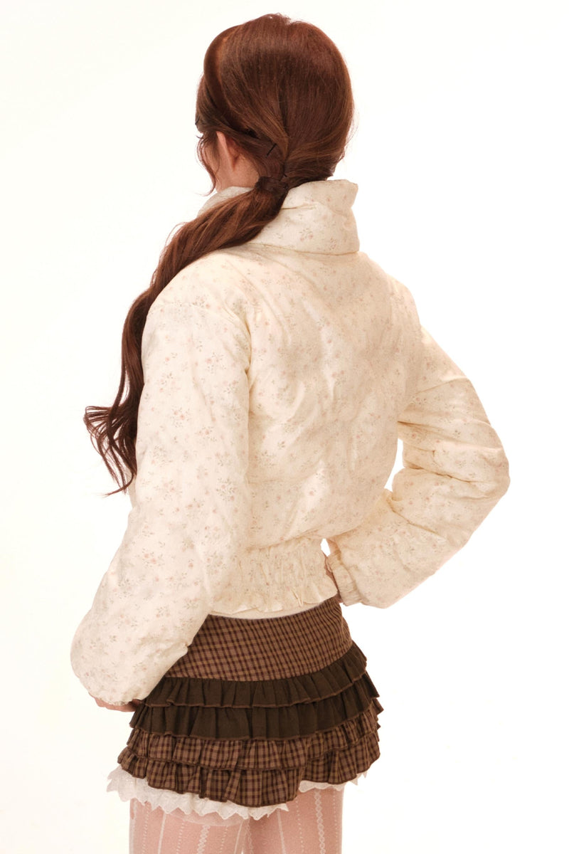 Sweet Lace Down Jacket + Skirt