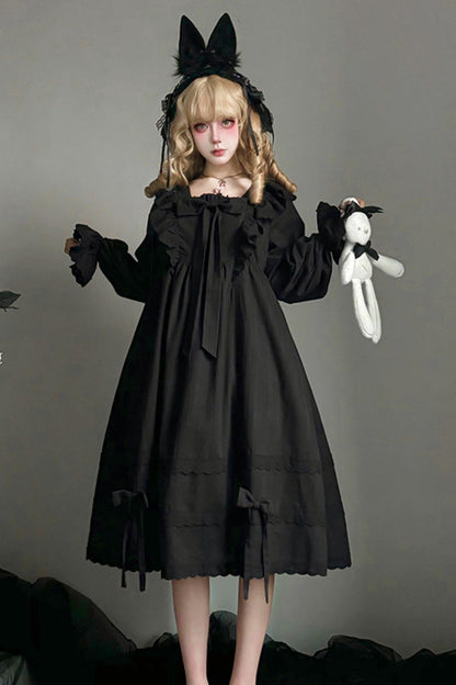 Lace Ribbon Gothic Princess Dress