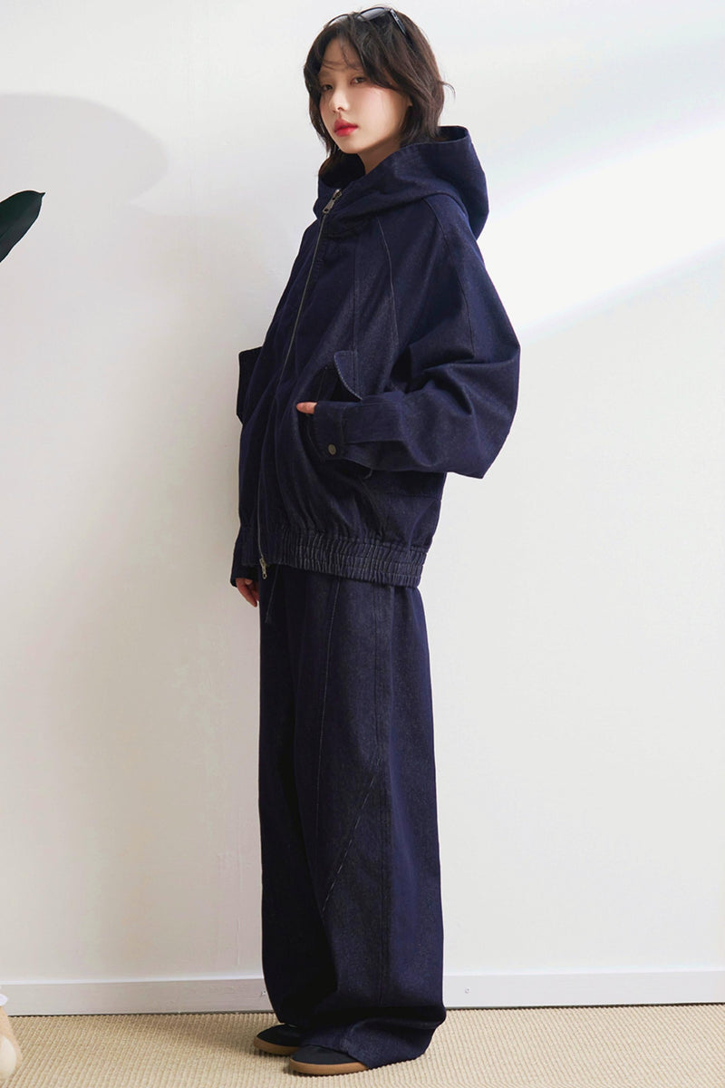 Hooded Denim Set