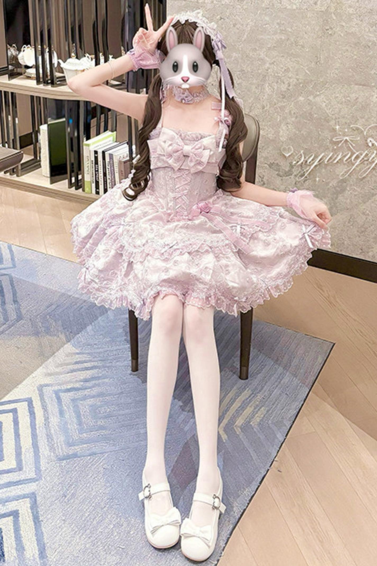 [pre-order] Candy Color Dreamy Doll Lolita Dress + Hair Accessories