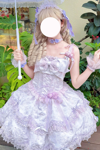 [pre-order] Candy Color Dreamy Doll Lolita Dress + Hair Accessories