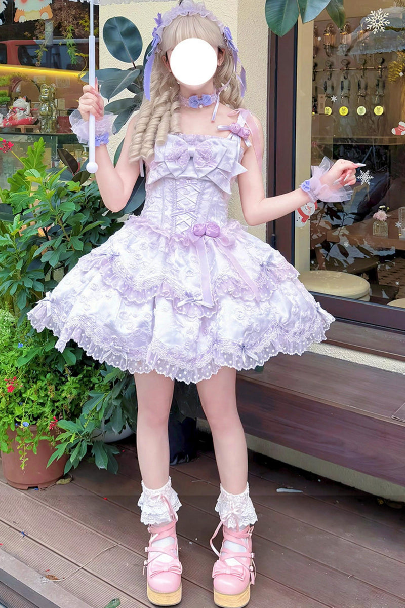 [pre-order] Candy Color Dreamy Doll Lolita Dress + Hair Accessories