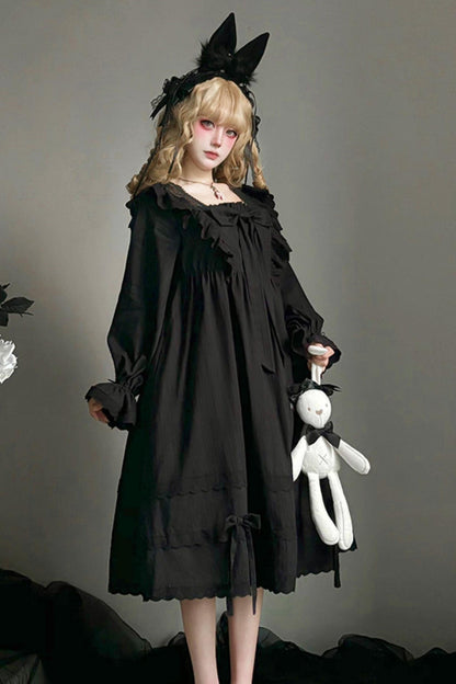 Lace Ribbon Gothic Princess Dress