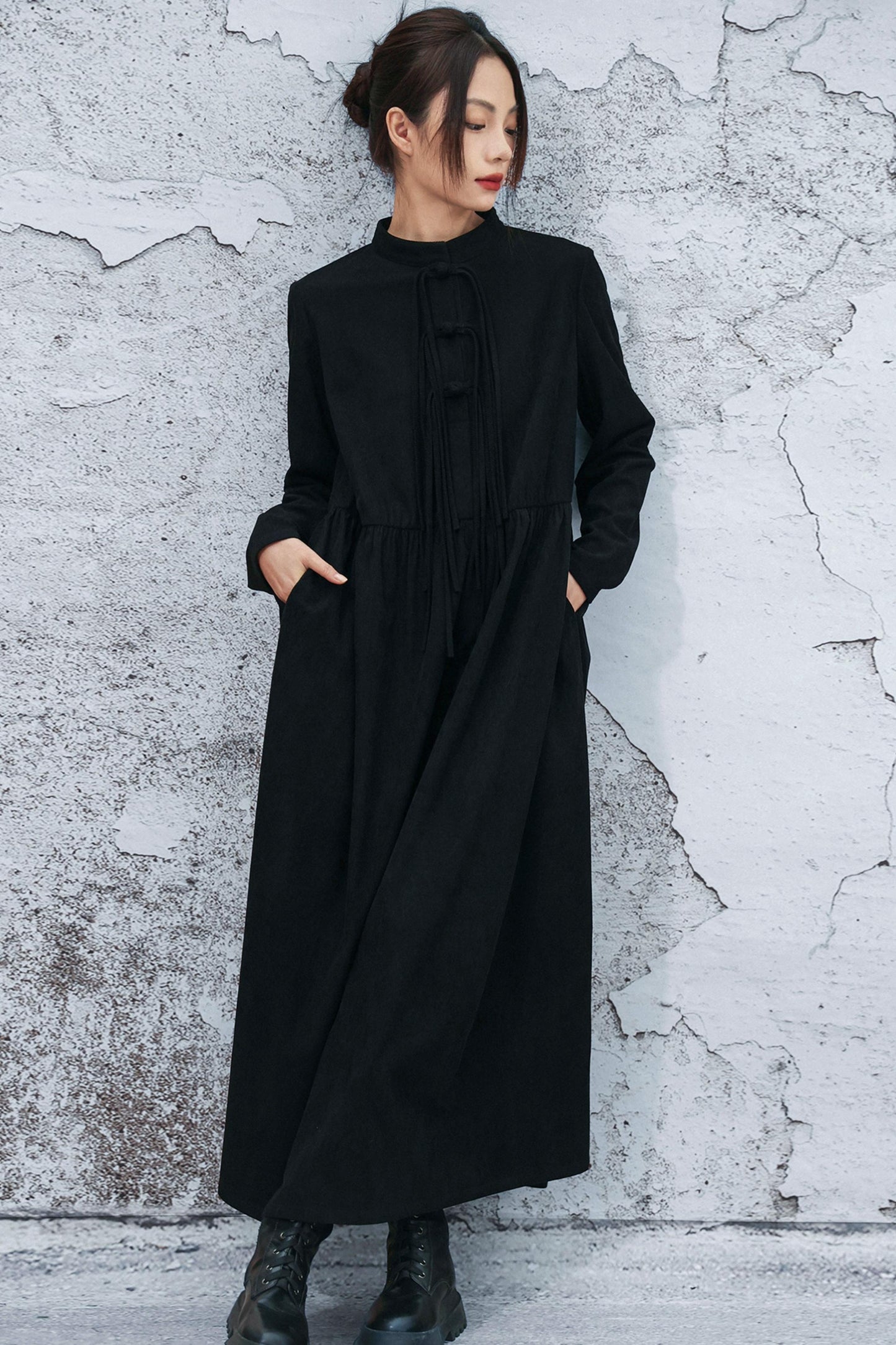 Retro Corduroy Chonchamp Dress