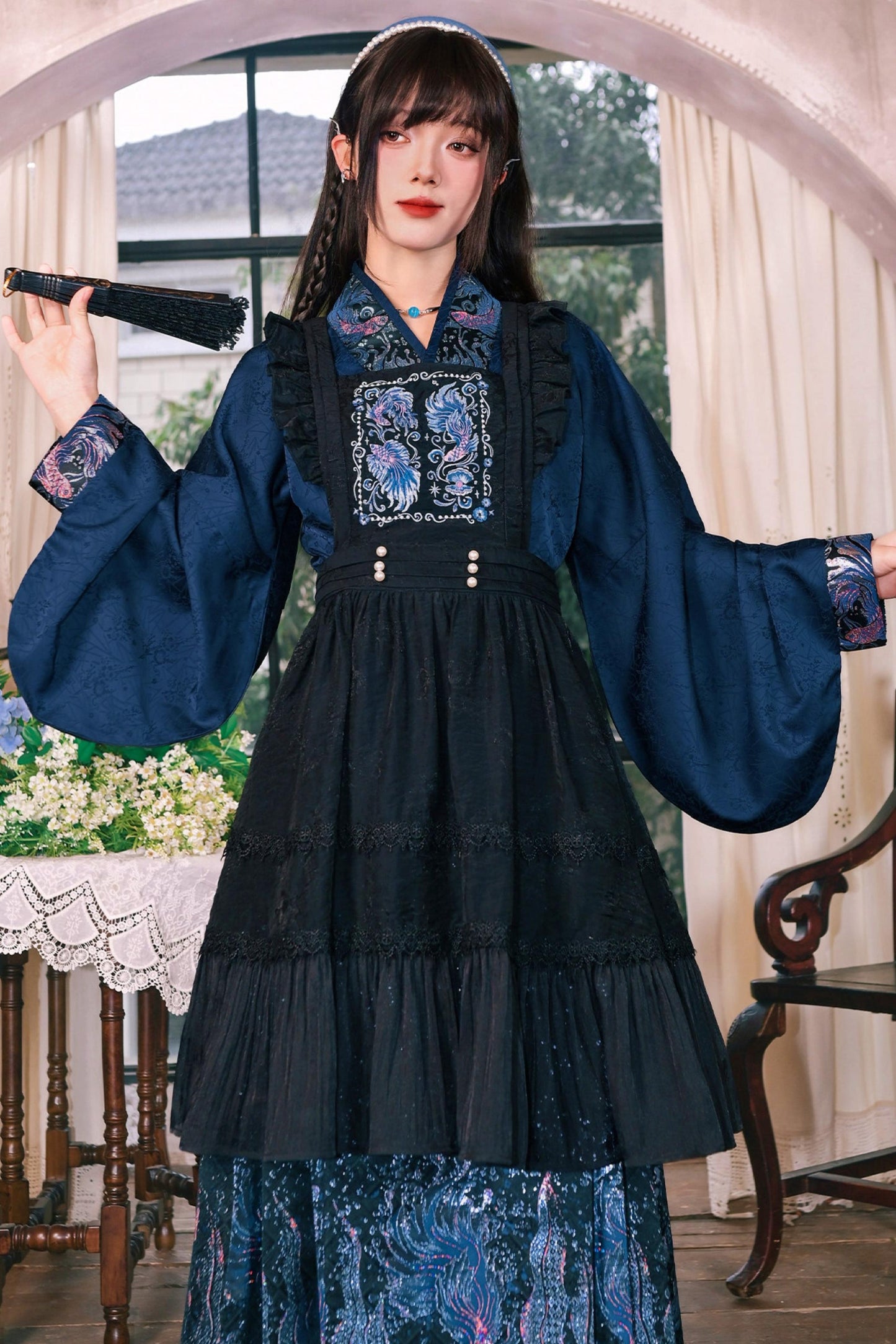 Gold Woven Hanfu Blouse