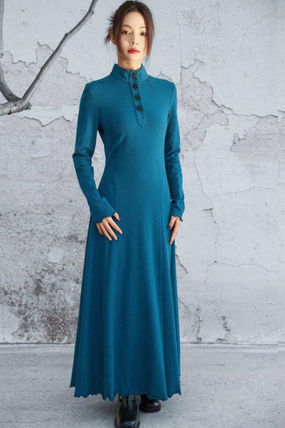 Blue Mode Chinese-style Dress
