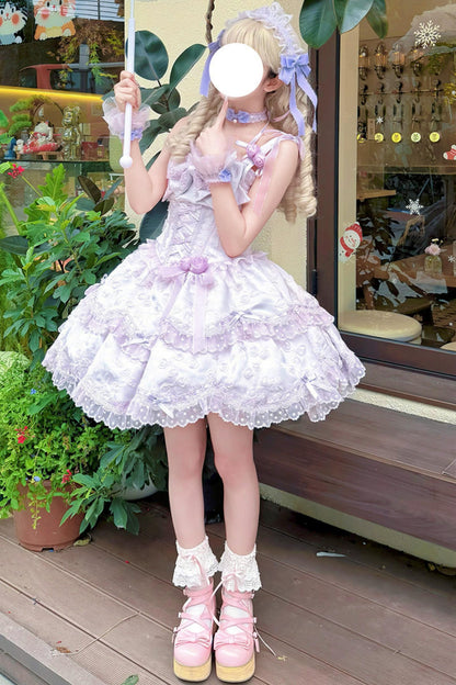 [pre-order] Candy Color Dreamy Doll Lolita Dress + Hair Accessories