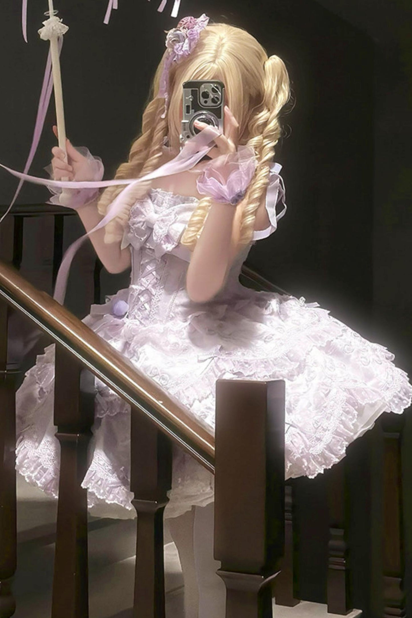[pre-order] Candy Color Dreamy Doll Lolita Dress + Hair Accessories