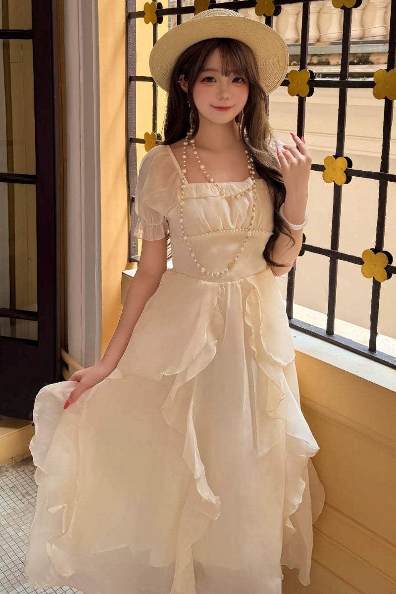 French Ruffle Princess Dress