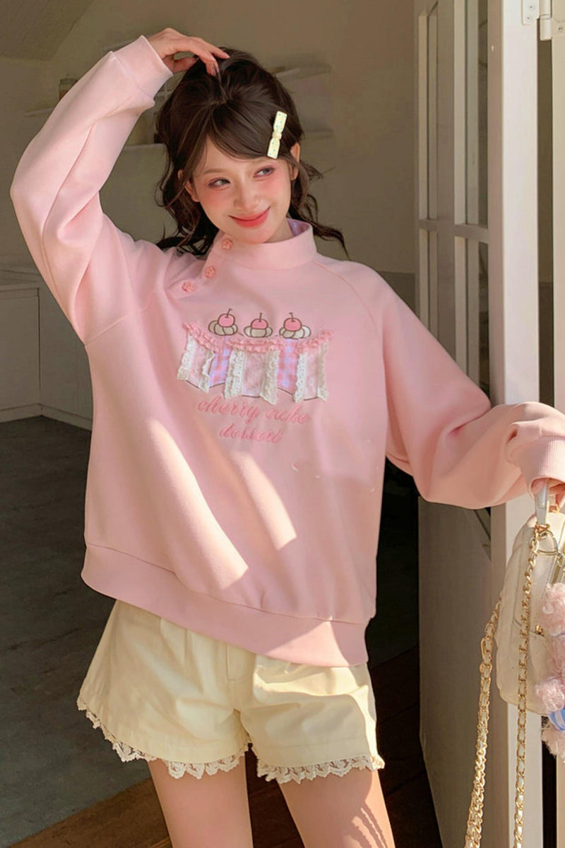 Sweet Forest Girl Loose Sweatshirt