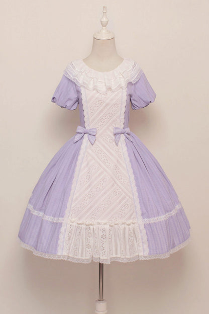 Lace Ribbon Maid Lolita Dress