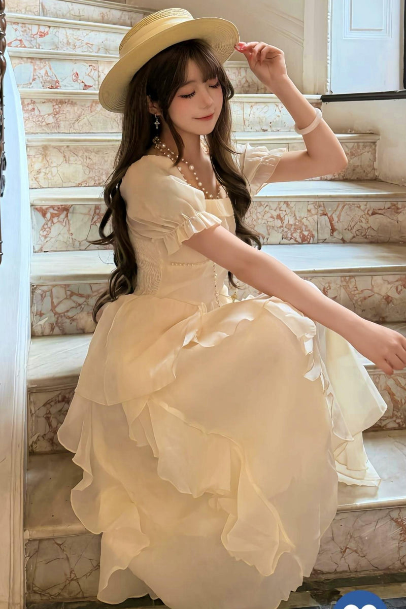 French Ruffle Princess Dress