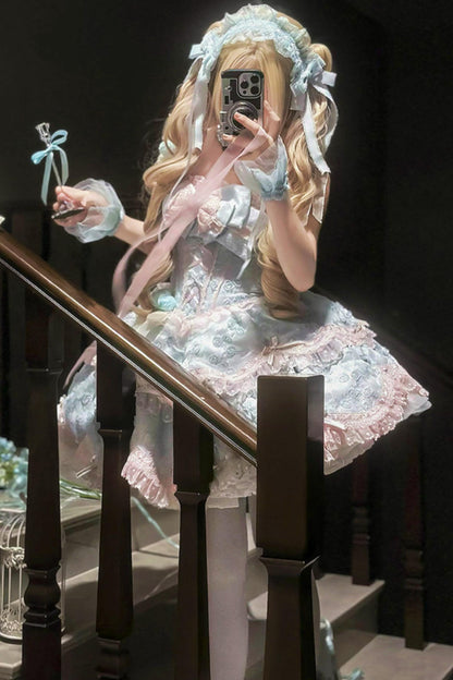 [pre-order] Candy Color Dreamy Doll Lolita Dress + Hair Accessories