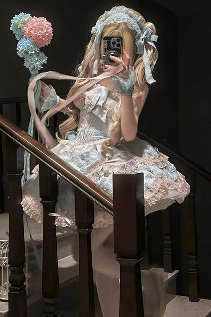 [pre-order] Candy Color Dreamy Doll Lolita Dress + Hair Accessories