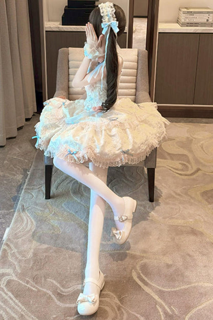 [pre-order] Candy Color Dreamy Doll Lolita Dress + Hair Accessories